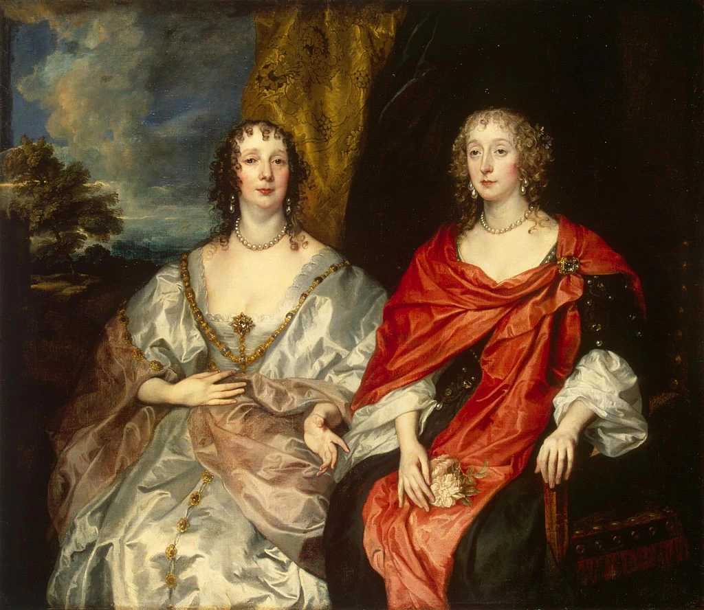 Ritratto di due dame in attesa della regina Henrietta Maria - Hermitage, San Pietroburgo